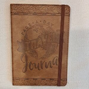 NEW! Brown Travel Journal with Elastic Band.